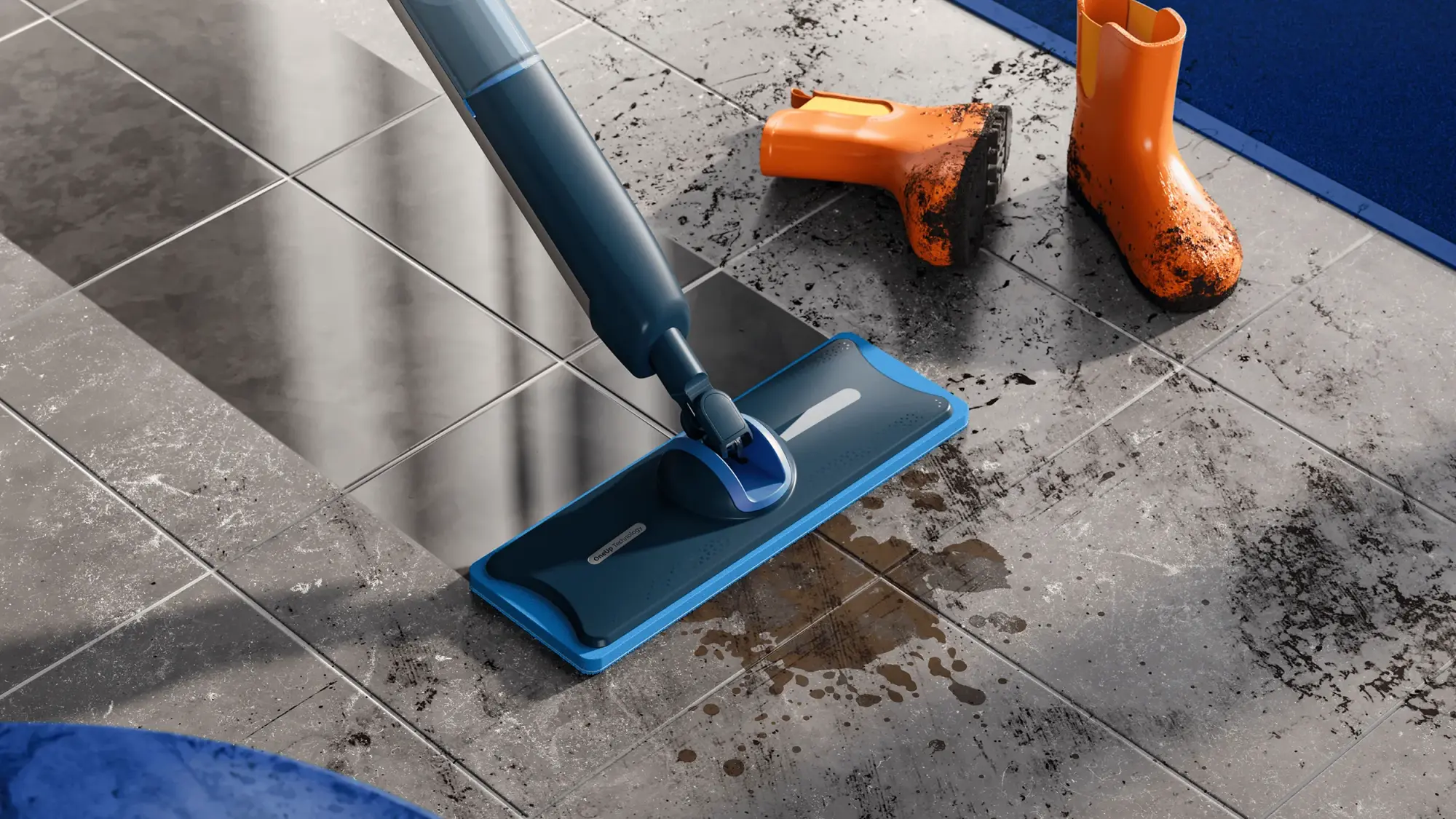 Philips bezvada spieķveida putekļu sūcējs: PowerCyclone 11 stieņu putekļsūcējs, kas ir daļa no 6000. sērijas grīdas kopšanas ierīcēm, viegli tīra mājdzīvnieku spalvas, drupačas un ventilācijas atveres.